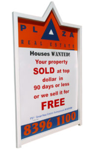 Plaza Real Estate AD Signs 90 Day Guarantee (3)